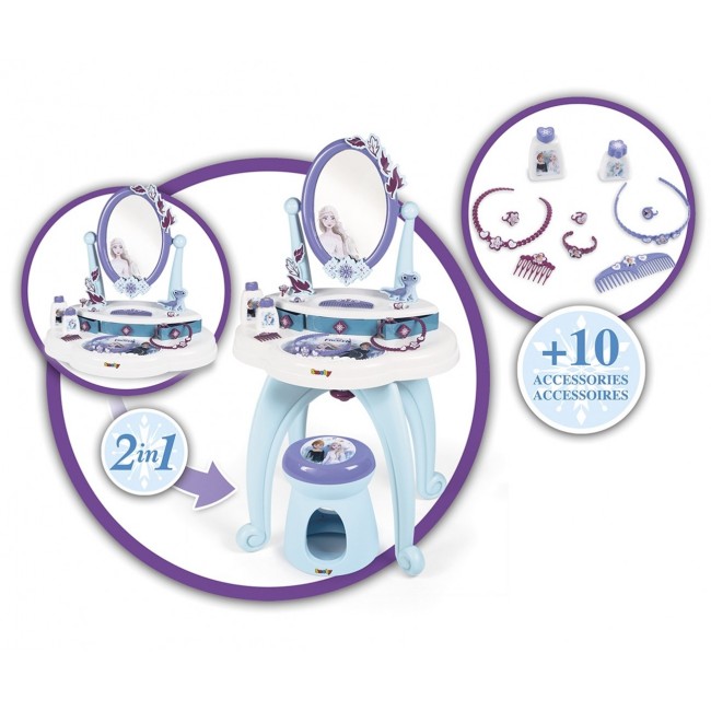 Smoby Frozen 2 In 1 Hairdresser