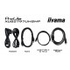 iiyama ProLite 27 4K IPS technology panel with RJ45 (LAN), KVM Switch and USB-C Dock with 96W power delivery