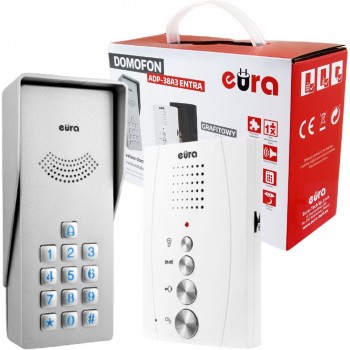 Domofon EURA ADP-38A3 ENTRA bialy