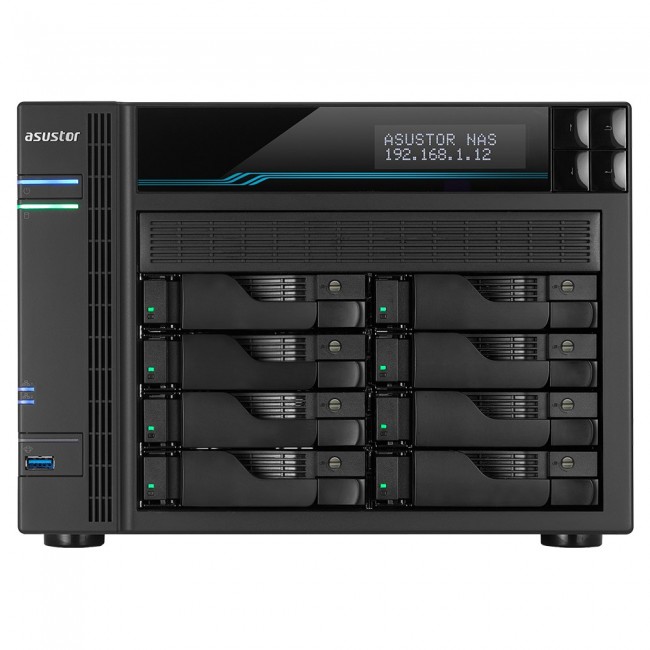 Asustor Lockerstor 10 AS6510T NAS Tower Intel Atom C3538 8 GB DDR4 0 TB ADM Black Asustor Lockerstor 10 AS6510T NAS Tower Intel Atom C3538 8 GB DDR4 0 TB ADM Black