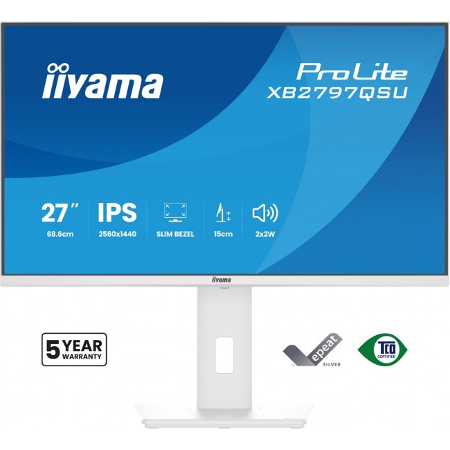 iiyama ProLite XB2797QSU-W1 computer monitor 68.6 cm (27 iiyama ProLite XB2797QSU-W1 computer monitor 68.6 cm (27
