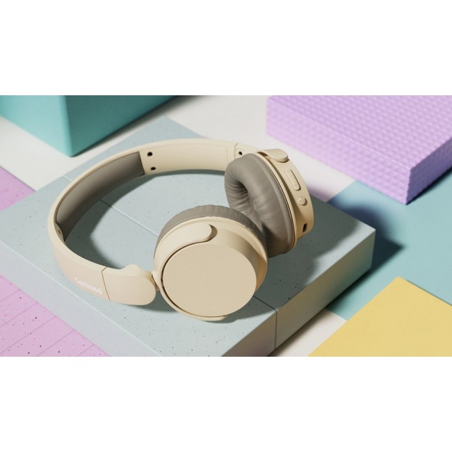 Philips TAH3209BG/00 headphones/headset Wireless Head-band Calls/Music Bluetooth Beige