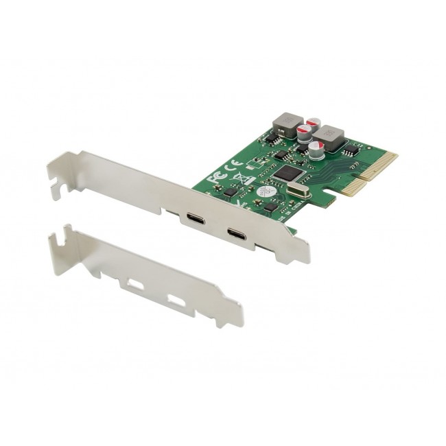 Conceptronic EMRICK 2-Port USB 3.2 Gen 2 Type-C PCIe Card, self-powered