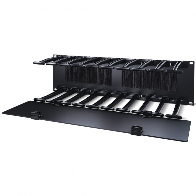 APC NetShelter Cable Management, Horizontal Cable Manager, 3U, Single Side with Cover, 482.6 x 133.35 x 165.1 mm APC NetShelter Cable Management, Horizontal Cable Manager, 3U, Single Side with Cover, 482.6 x 133.35 x 165.1 mm