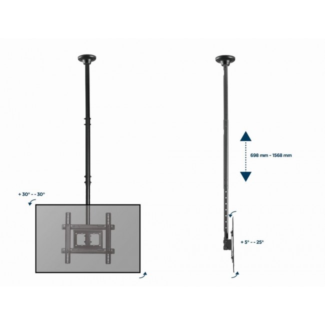 Gembird CM-70ST-01 TV mount/stand 177.8 cm (70