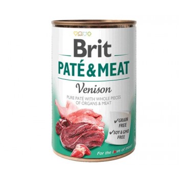 BRIT Pat & Meat with game - wet dog food - can - 400 g