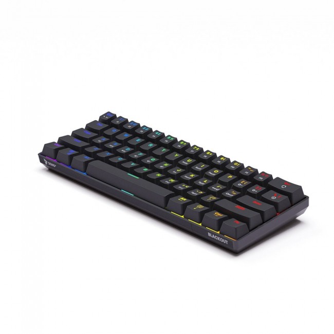 SAVIO Mechanical Keyboard BLACKOUT Blue (Outemu Blue), black SAVIO Mechanical Keyboard BLACKOUT Blue (Outemu Blue), black