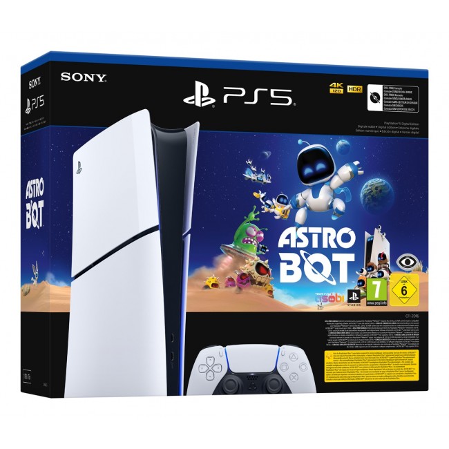 Sony PlayStation 5 Digital Edition Slim Astro Bot 1 TB Wi-Fi Black, White Sony PlayStation 5 Digital Edition Slim Astro Bot 1 TB Wi-Fi Black, White