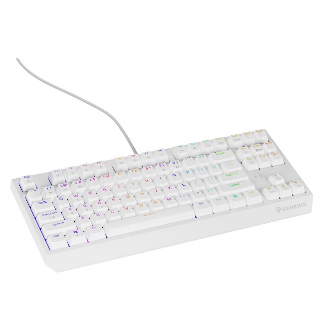 GENESIS Thor 230 TKL keyboard Gaming USB QWERTY US English White GENESIS Thor 230 TKL keyboard Gaming USB QWERTY US English White