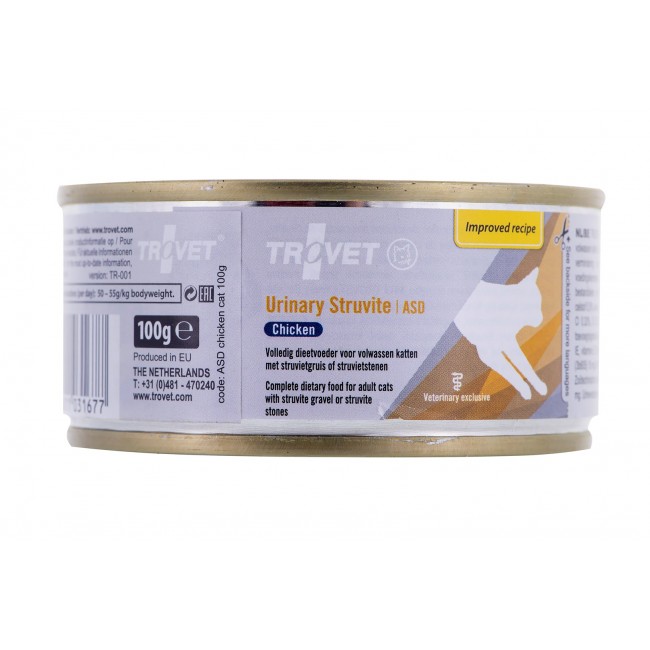 TROVET ASD Urinary Struvite with chicken - wet cat food - 100 g TROVET ASD Urinary Struvite with chicken - wet cat food - 100 g