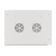 Lanberg wall-mounted installation rack cabinet 19'' 18U 600x450mm gray (glass door)