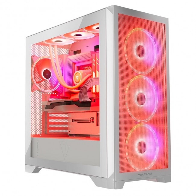 MODECOM Case VOLCANO EXPANSE S APEX ARGB MIDI White MODECOM Case VOLCANO EXPANSE S APEX ARGB MIDI White