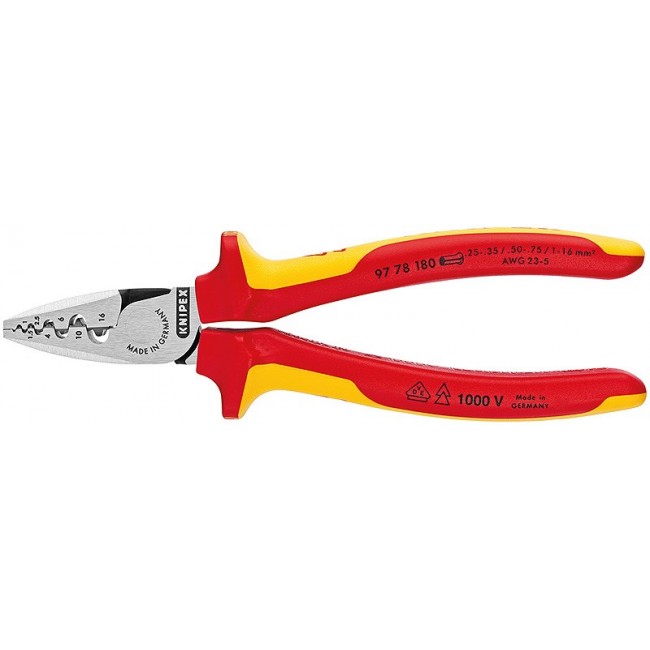 Knipex 97 78 180 cable crimper Combination tool Knipex 97 78 180 cable crimper Combination tool