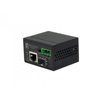 LevelOne RJ45 to SFP Fast Ethernet Industrial Media Converter, -40 C to 75 C