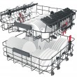 Whirlpool WIC 3C33 PFE Built-in dishwasher for 14 place settings Whirlpool WIC 3C33 PFE Built-in dishwasher for 14 place settings