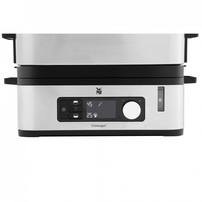 WMF KITCHENminis 0415090011 steam cooker 2 basket(s) Countertop 900 W Black, Stainless steel