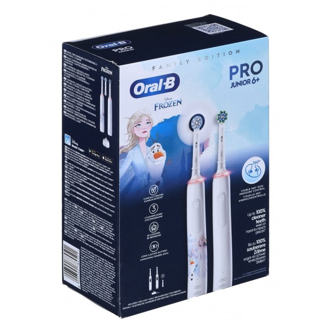 Oral-B Pro 3 3000 White+Oral-B Junior Frozen Oral-B Pro 3 3000 White+Oral-B Junior Frozen