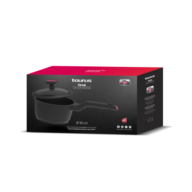 Saucepan 18cm Taurus Great Moments KCK3018 Saucepan 18cm Taurus Great Moments KCK3018