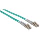 Intellinet Fiber Optic Patch Cable, OM3, LC/LC, 2m, Aqua, Duplex, Multimode, 50/125 m, LSZH, Fibre, Lifetime Warranty, Polybag Intellinet Fiber Optic Patch Cable, OM3, LC/LC, 2m, Aqua, Duplex, Multimode, 50/125 m, LSZH, Fibre, Lifetime Warranty, Polybag