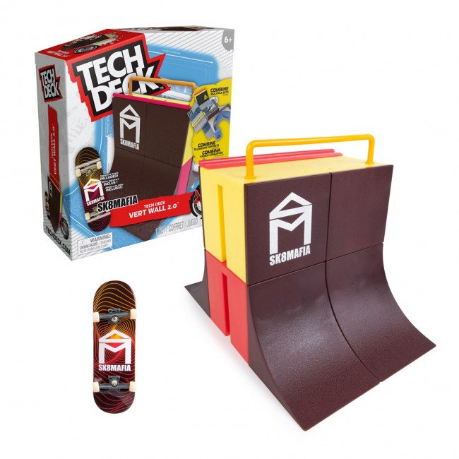 Tech Deck , Pyramid Shredder, X-Connect Park Creator, Customizable and Buildable Ramp Set with Exclusive Fingerboard, Kids Toy for Ages 6 and up Tech Deck , Pyramid Shredder, X-Connect Park Creator, Customizable and Buildable Ramp Set with Exclusive Fingerboard, Kids Toy for Ages 6 and up