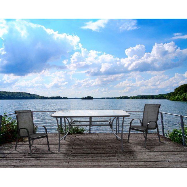 Garden table with glass top NEPTUN 150x90x70 Garden table with glass top NEPTUN 150x90x70