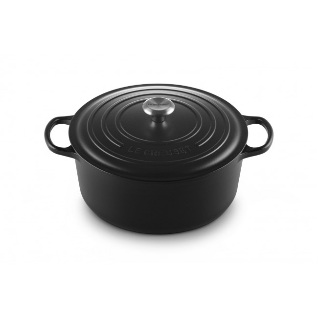 Le Creuset Signature 8.1 L Round Black Le Creuset Signature 8.1 L Round Black
