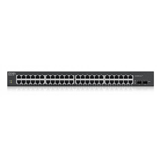 Zyxel GS1900-48HPv2 Managed L2 Gigabit Ethernet (10/100/1000) Power over Ethernet (PoE) Black Zyxel GS1900-48HPv2 Managed L2 Gigabit Ethernet (10/100/1000) Power over Ethernet (PoE) Black