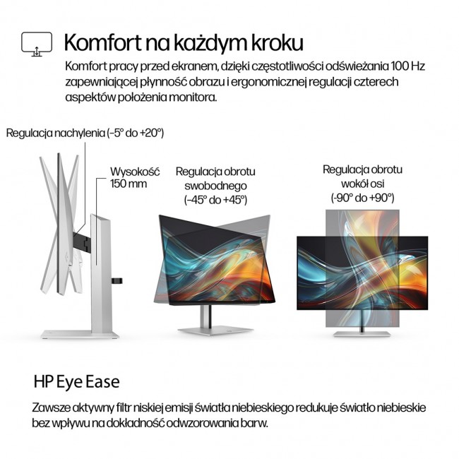 HP Series 7 Pro 23.8 inch FHD Monitor - 724pf