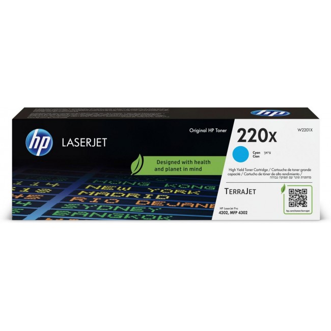 HP 220X Cyan Original LaserJet Toner Cartridge HP 220X Cyan Original LaserJet Toner Cartridge