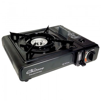 ELICO BDZ-155B Portable camping gas stove for 2.2 kW cartridges, piezo ignition.