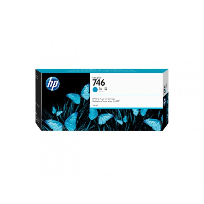 HP 746 300-ml Cyan Ink Cartridge HP 746 300-ml Cyan Ink Cartridge