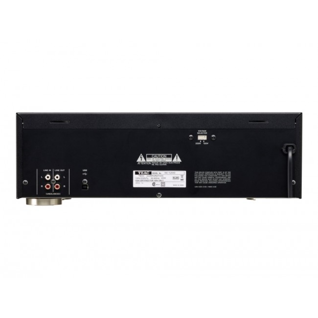 TEAC W-1200 Cassette deck 2 deck(s) Black