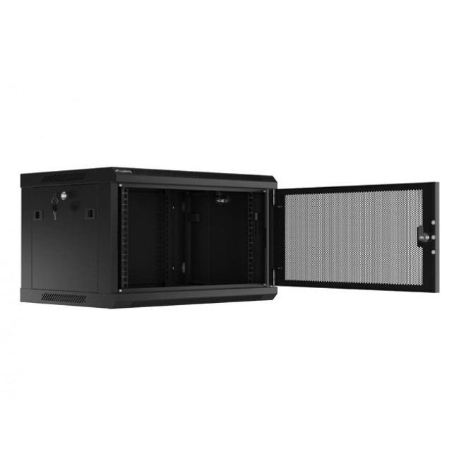 Lanberg WF01-6406-23B rack cabinet 6U Wall mounted rack Black