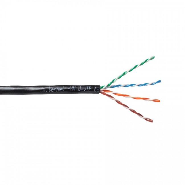 Kabel EmiterNet zewnętrzny elowany UTP (U/UTP) kat.5e, drut 4x2x0,5, PE+GEL