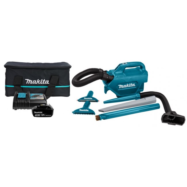 Makita Vacuum Cleaner 18V DCL184RF LXT with 1x3.0Ah battery Makita Vacuum Cleaner 18V DCL184RF LXT with 1x3.0Ah battery