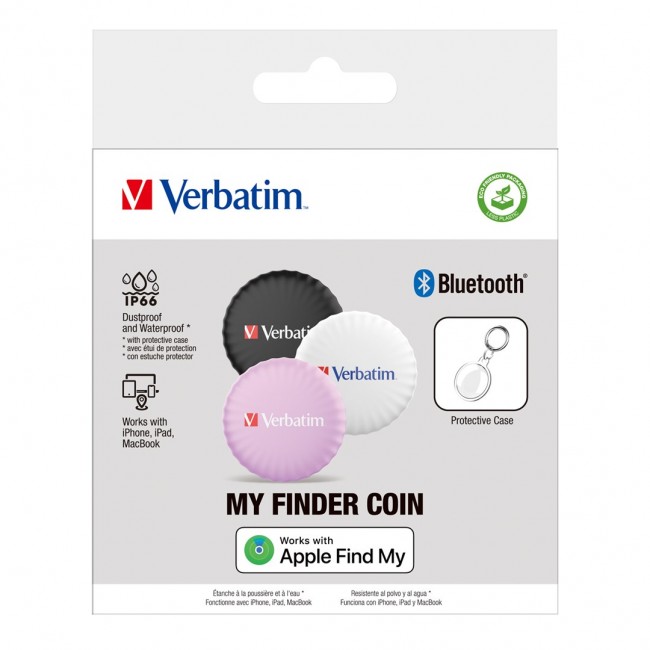 Verbatim 32135 GPS tracker/finder Personal Black, Pink, White