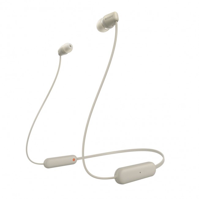Sony WI-C100 Headset Wireless In-ear Calls/Music Bluetooth Beige Sony WI-C100 Headset Wireless In-ear Calls/Music Bluetooth Beige