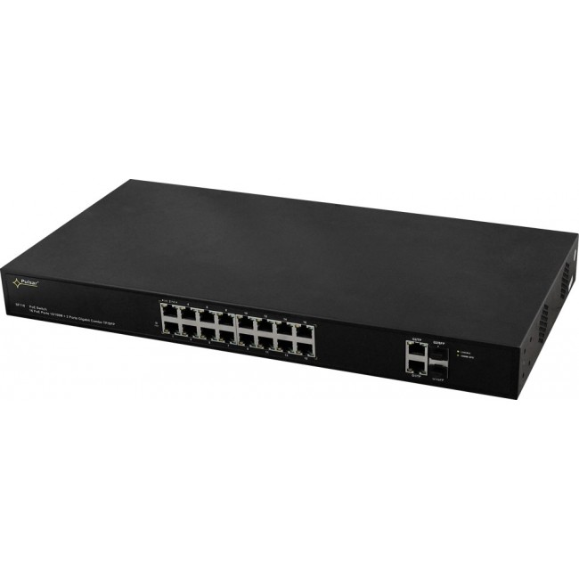 PULSAR SF116 network switch Managed Fast Ethernet (10/100) Power over Ethernet (PoE) 1U Black PULSAR SF116 network switch Managed Fast Ethernet (10/100) Power over Ethernet (PoE) 1U Black