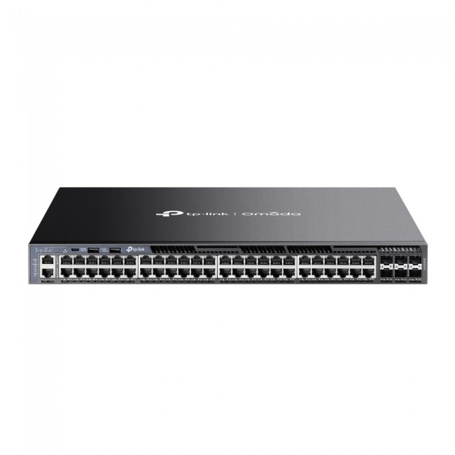 TP-Link Omada 48-Port Gigabit Stackable L3 Managed Switch with 6 10G Slots TP-Link Omada 48-Port Gigabit Stackable L3 Managed Switch with 6 10G Slots