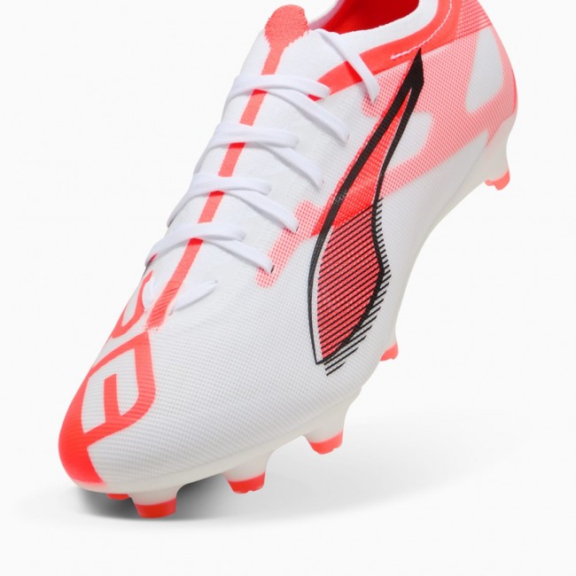 PUMA Ultra 5 Match FG/AG Football Unisex Orange, White