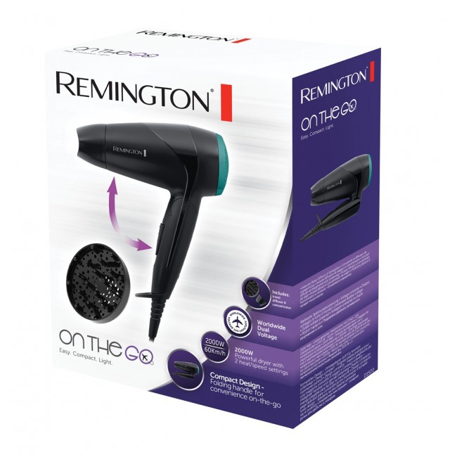 Remington D1500 hair dryer 2000 W Black, Green