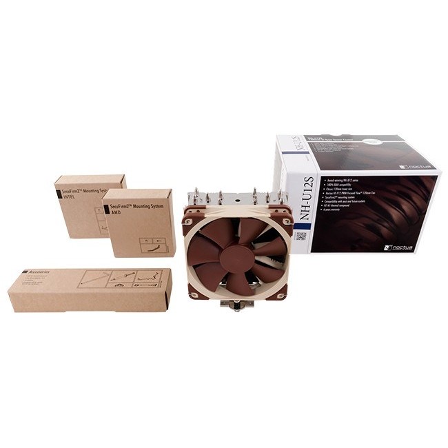 Noctua NH-U12S computer cooling component Processor Cooler 12 cm Brown, Stainless steel Noctua NH-U12S computer cooling component Processor Cooler 12 cm Brown, Stainless steel