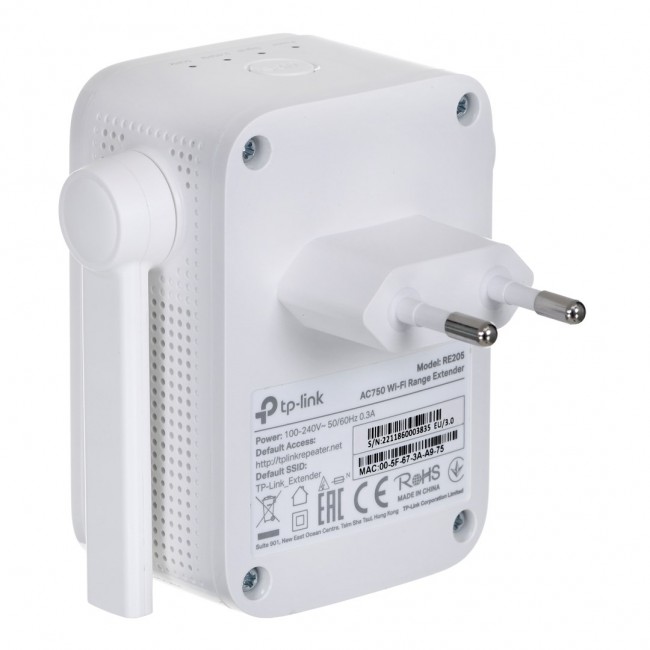 TP-LINK RE205 network extender Network repeater 10, 100 Mbit/s TP-LINK RE205 network extender Network repeater 10, 100 Mbit/s