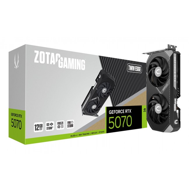 Zotac GAMING GeForce RTX 5070 Twin Edge NVIDIA 12 GB GDDR7 Zotac GAMING GeForce RTX 5070 Twin Edge NVIDIA 12 GB GDDR7