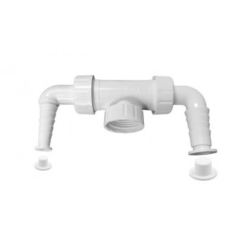 DOUBLE CONNECTION FOR CONNECTING A WASHING MACHINE, DISHWASHER 1''