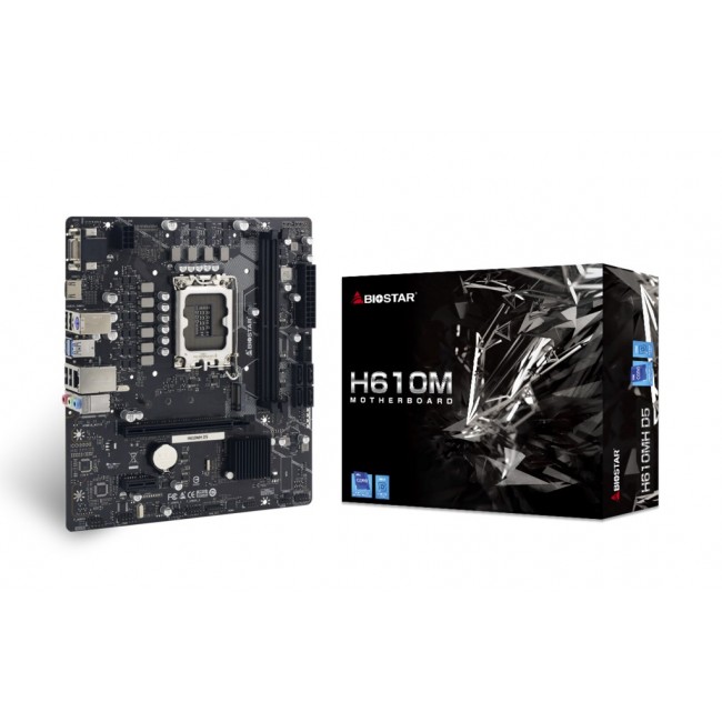 Biostar H610MH D5 motherboard Intel H610 LGA 1700 micro ATX Biostar H610MH D5 motherboard Intel H610 LGA 1700 micro ATX