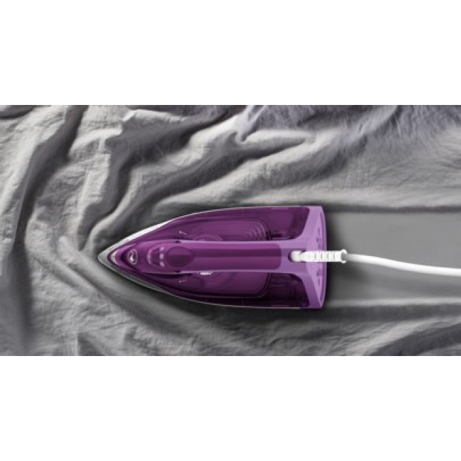 Tefal FV2836 Dry & Steam iron Ceramic soleplate 2400 W Purple, White Tefal FV2836 Dry & Steam iron Ceramic soleplate 2400 W Purple, White