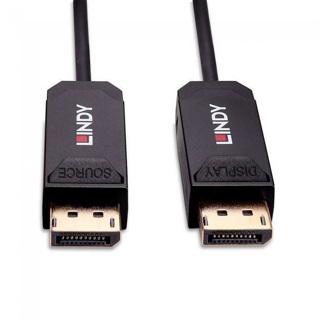Lindy 10m Fibre Optic Hybrid DP 2.0 UHBR10 Cable
