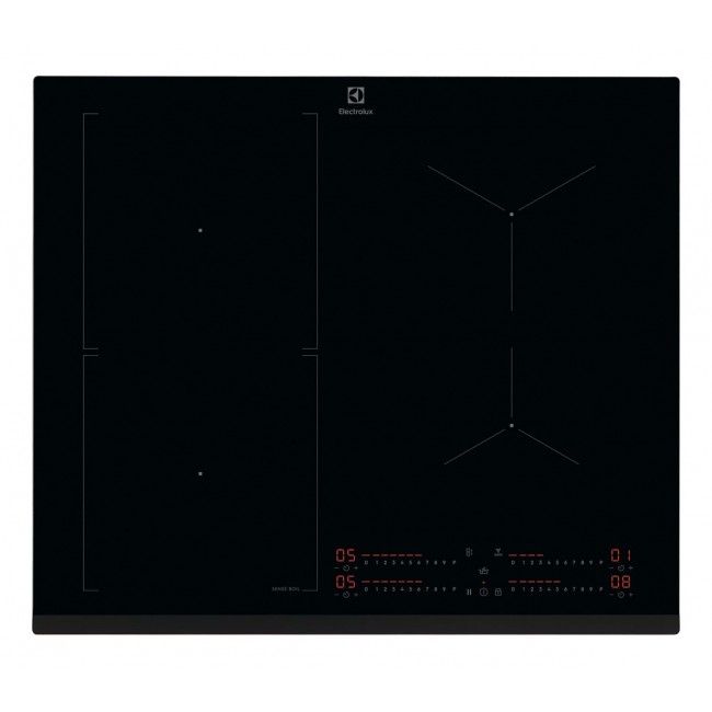 Electrolux EIS62453 Black Built-in 60 cm Zone induction hob 4 zone(s)