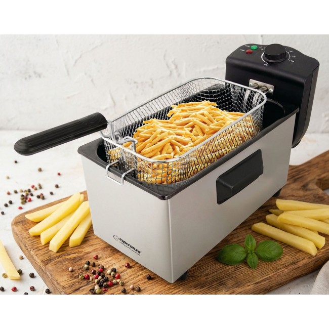 Esperanza FALAFEL Single 3 L Stand-alone 2200 W Deep fryer Black, White